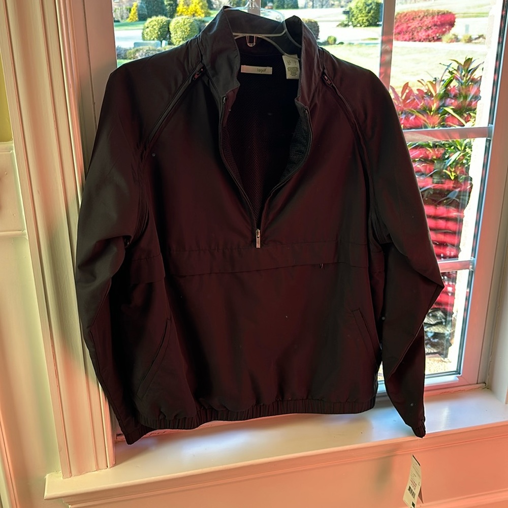 LizGolf 3/4 zip pullover w/ pouch, converts to vest